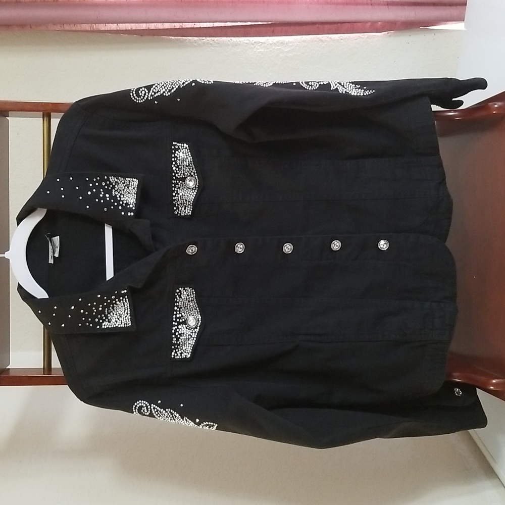 Rhinestone Jean Jacket